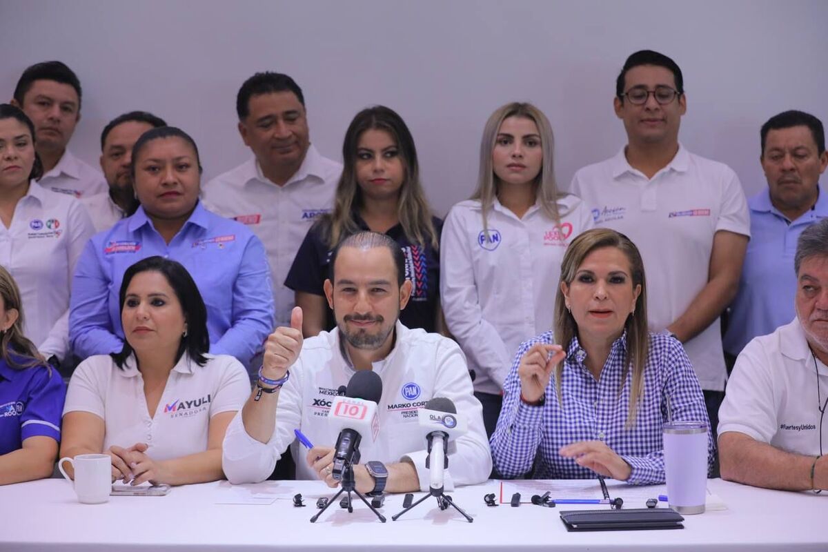 Marko Cortés en conferencia de prensa desde Playa del Carmen | Especial