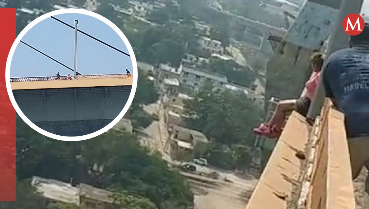 Mujer intenta aventarse del Puente Tampico, padecía crisis nerviosa