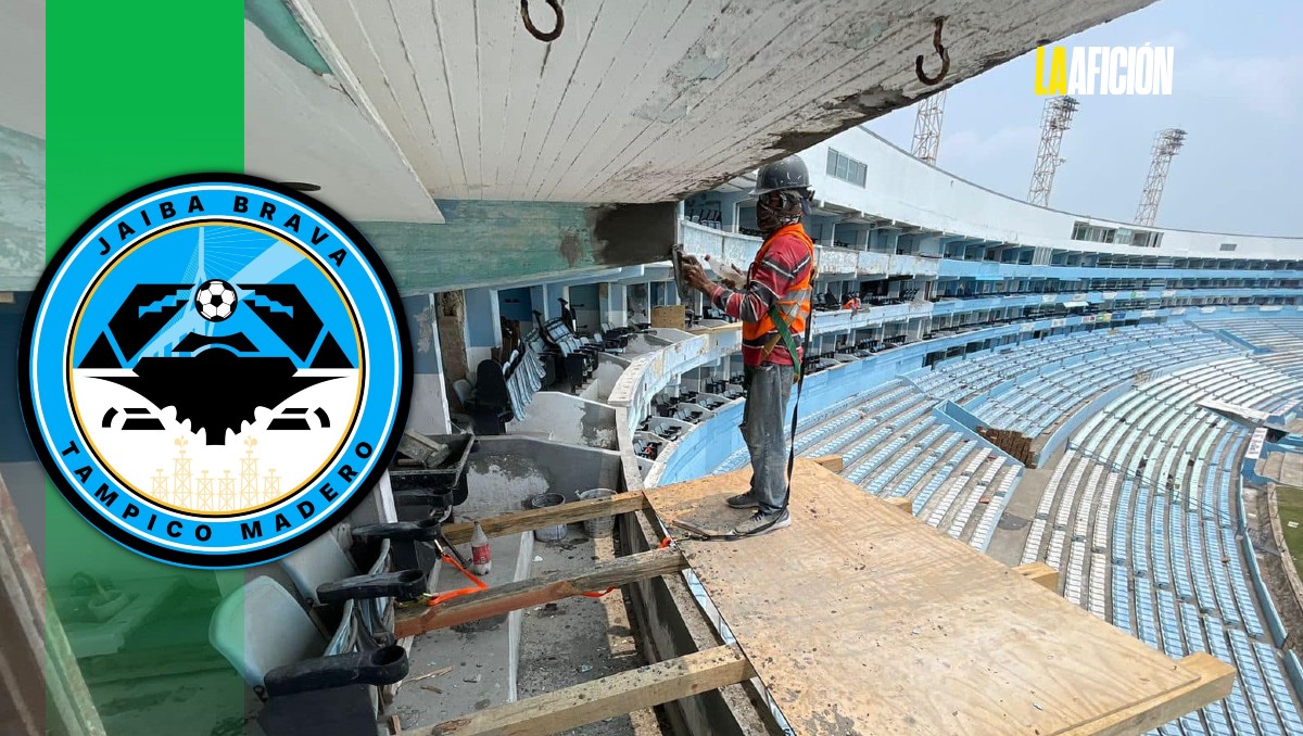 Directiva del Tampico-Madero remodela el Estadio Tamaulipas.
