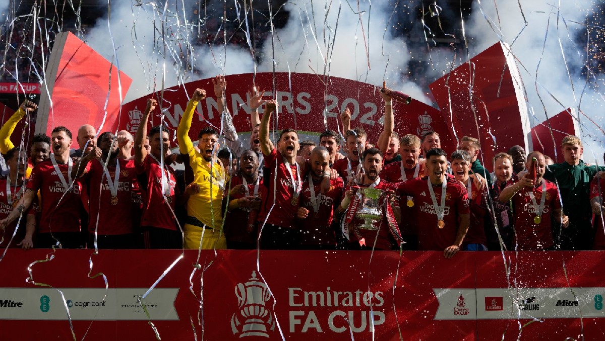 Manchester United se convierte en campeón de la F.A. Cup 2024 (AP)