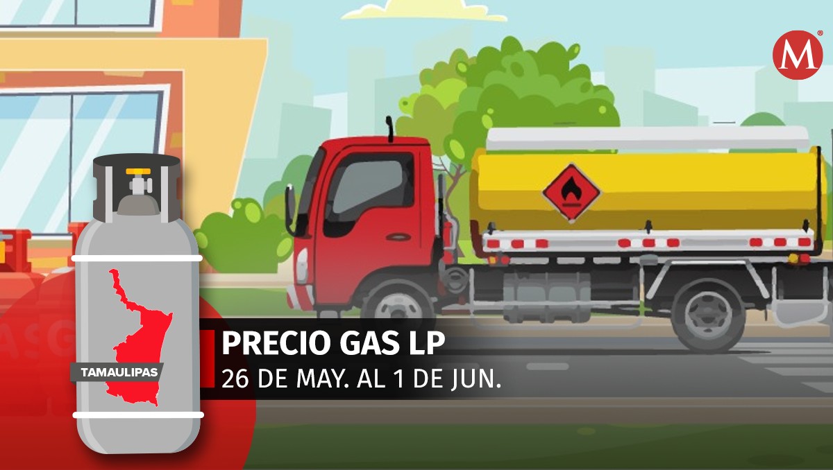 Precio del gas LP en Tamaulipas del 26 de mayo al 01 de junio 2024