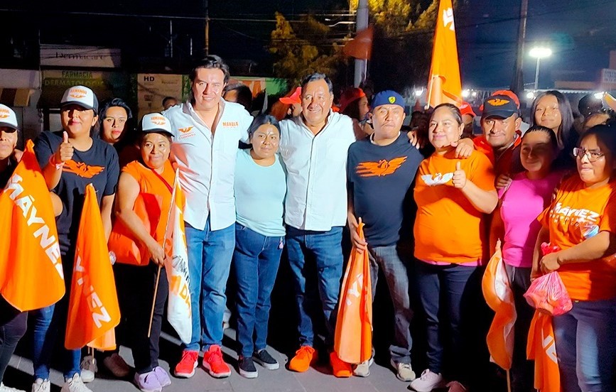 Armando Monter y Manolo Núñez,  candidatos a la presidencia municipal de Actopan. (Cortesia)