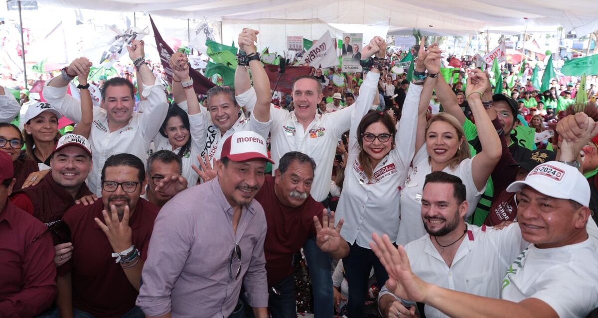 Candidatos de la coalición “Sigamos Haciendo Historia” en cierre de campaña en Cuajimalpa
