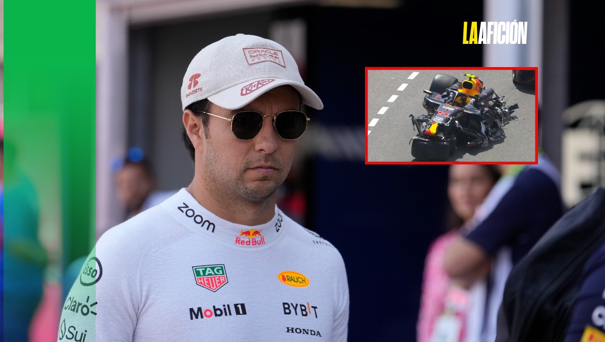 Checo queda fuera del GP de Mónaco tras fuerte choque con Magnussen (AP)