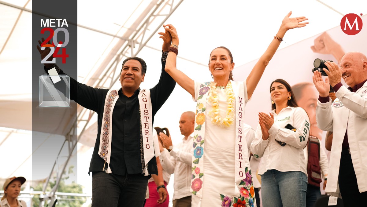 Claudia Sheinbaum acompañó a Eduardo Ramírez en su cierre de campaña. | José Antonio Belmont