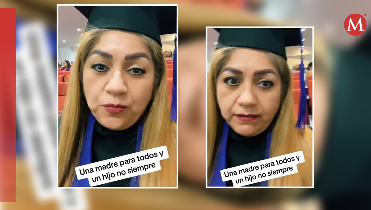 Madre de 50 años se gradúa de preparatoria y nadie de sus hijos va a la ceremonia. (Foto: @lucynnrincon)