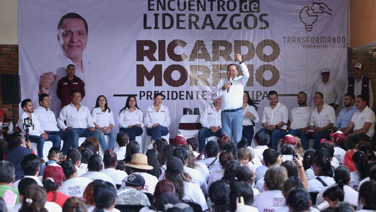 Se suman mil 200 liderazgos al proyecto de Ricardo Moreno en Toluca ...