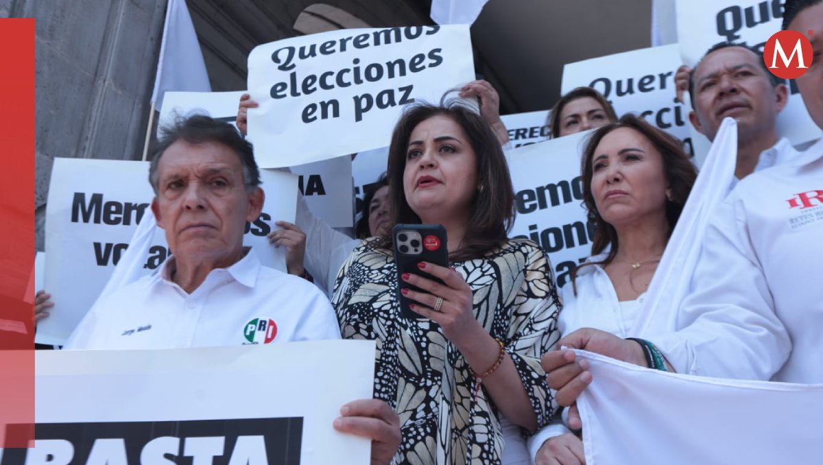Ana Lilia Herrera se pronuncia ante la salida de Ale Del Moral de PRI Edomex. Foto: (Tania Contreras)