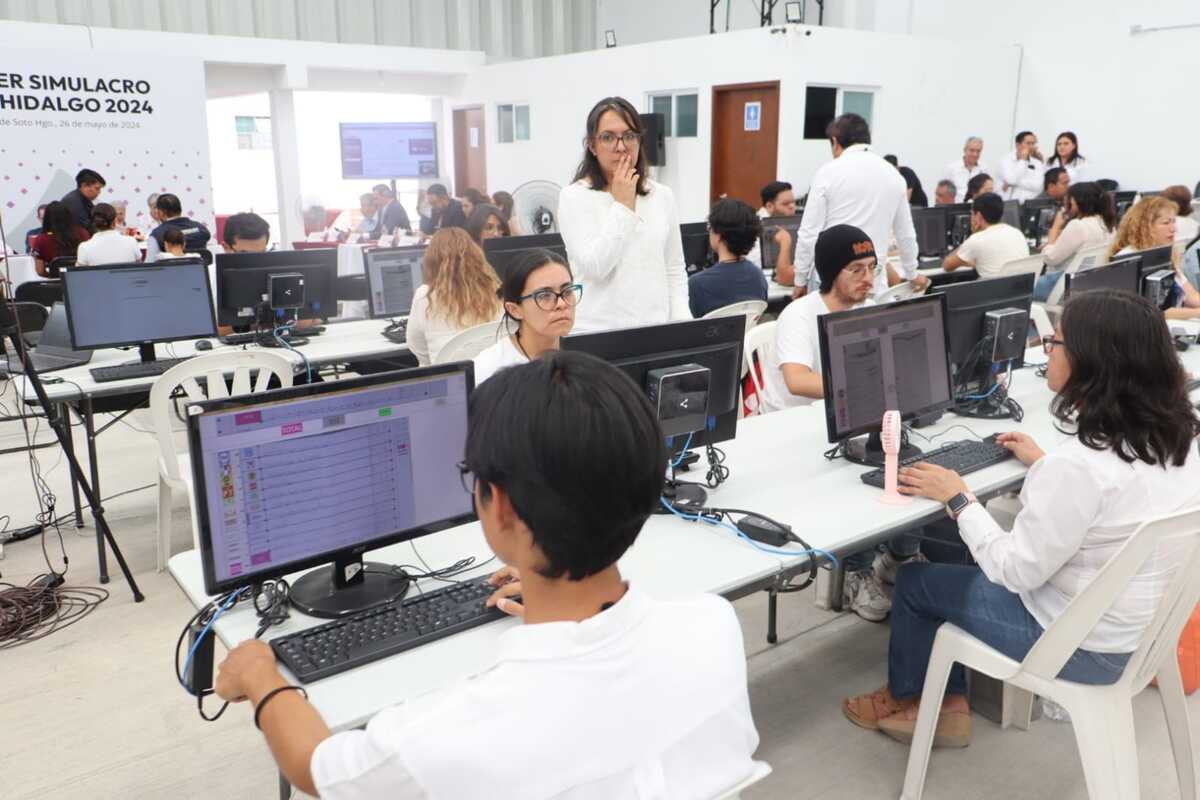 El conteo preliminar de votos ya superó tres simulacros en Hidalgo. (Jorge Sánchez)