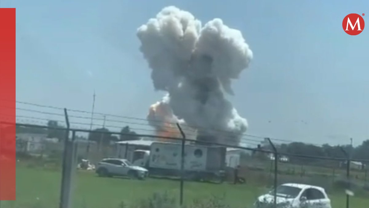 Explota taller de pirotecnia en Tultepec. Foto: (Especial)