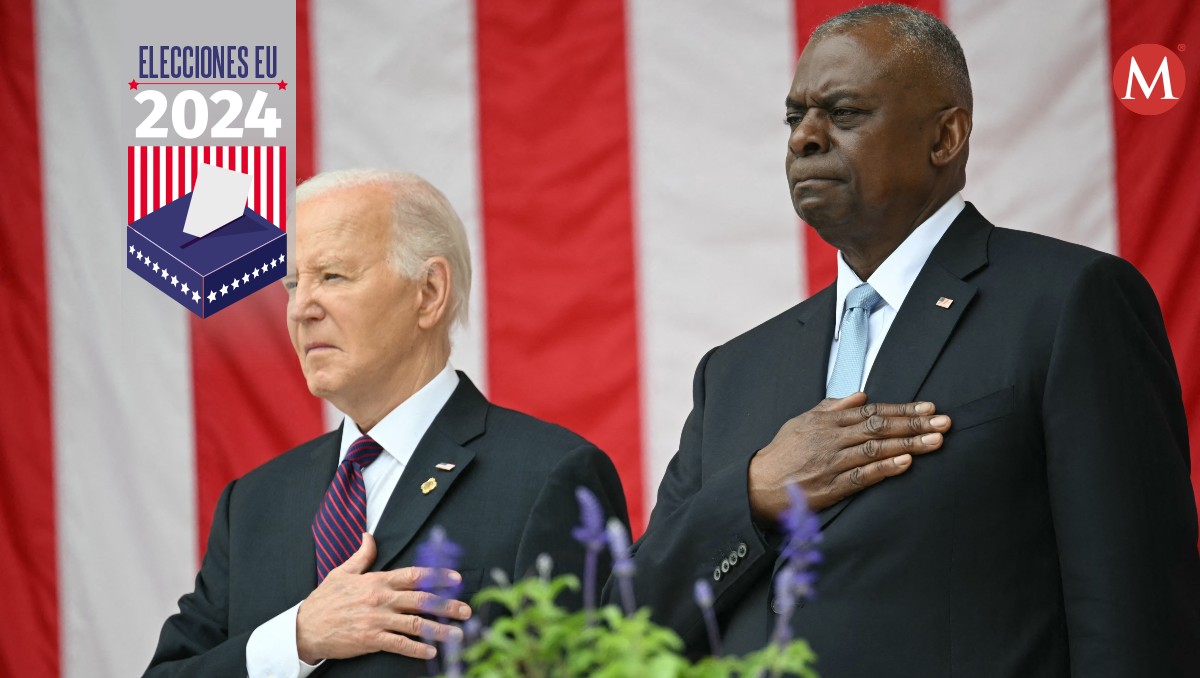 Joe Biden celebró junto al secretario de Defensa Lloyd Austin. | AFP