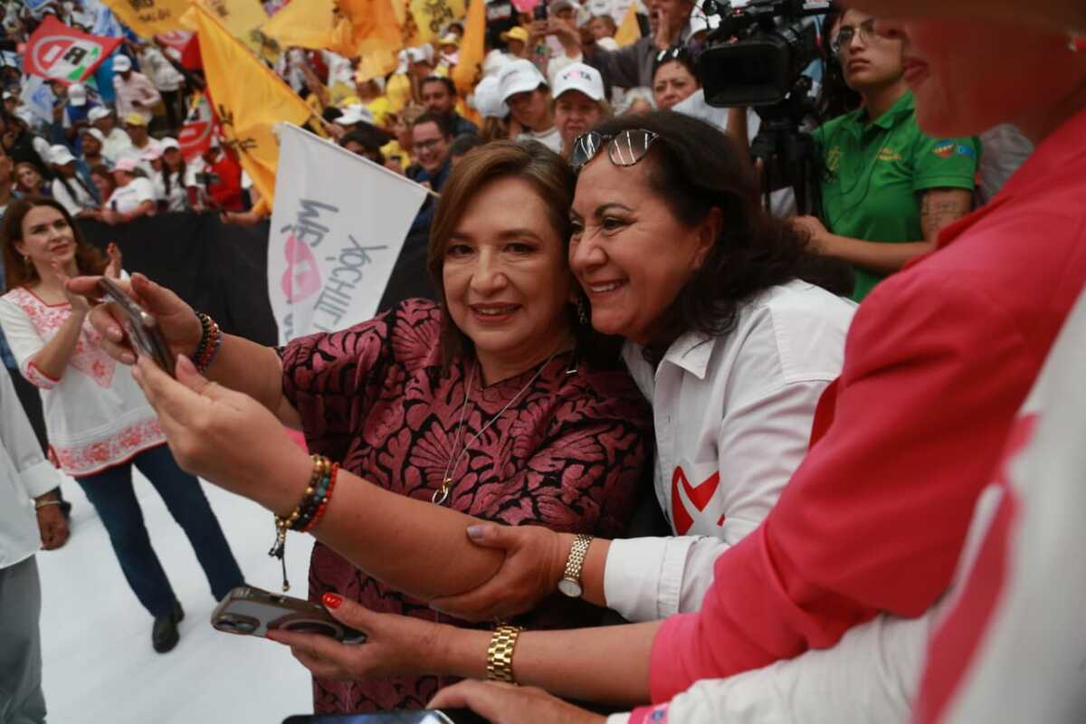 Xóchitl Gálvez, candidata a la Presidencia por PAN, PRI y PRD. | Foto: Jorge Sánchez