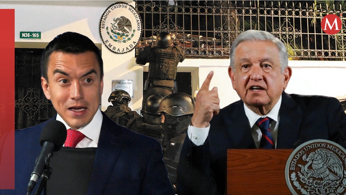 AMLO no ha dialogado con Daniel Noboa sobre el asalto a la embajada. | Especial