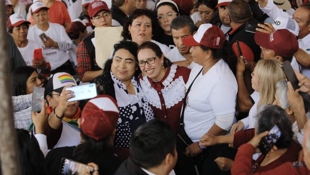 Azucena Cisneros Coss, realizó el quinto evento de cierre de campaña en Valle de Aragón
