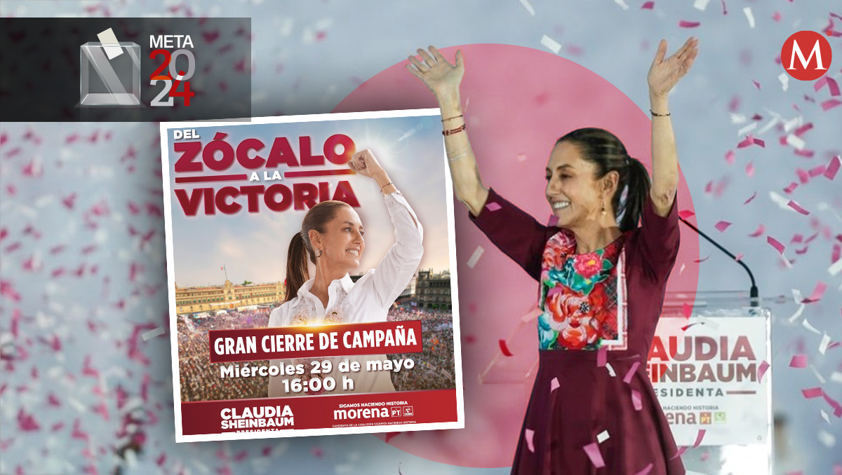 Claudia Sheinbaum cerrará campaña en el mismo punto donde la inició. | Especial