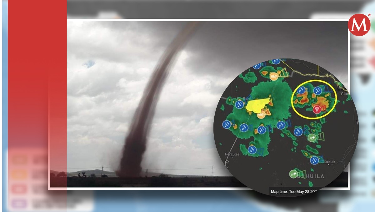 Conagua alerta por formación de posible tornado en región carbonífera de Coahuila. | Especial
