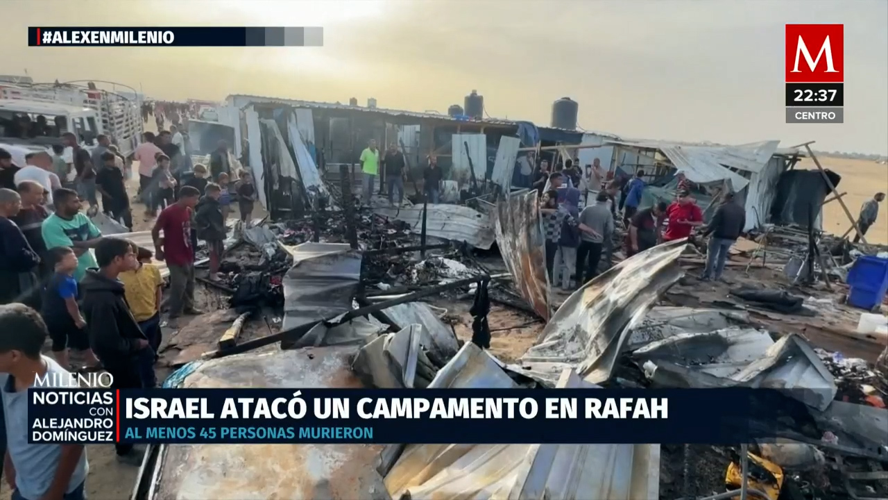 45 personas mueren en ataque a campo de refugiados en Rafah