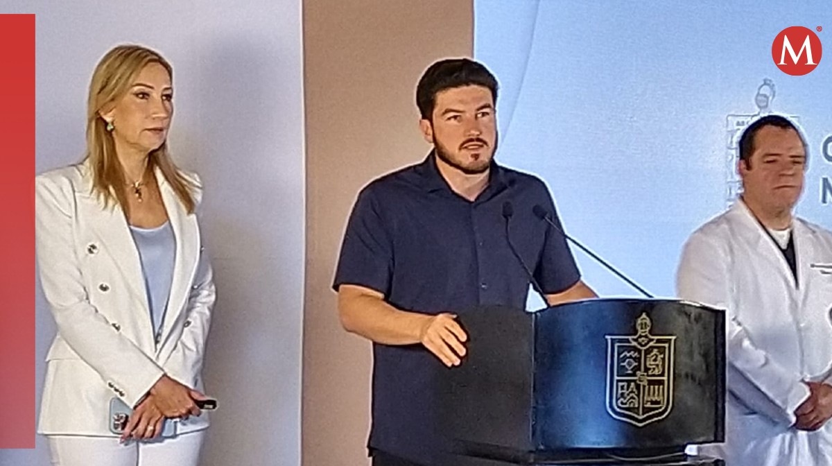 Samuel García en el Nuevo León informa. Foto: Especial