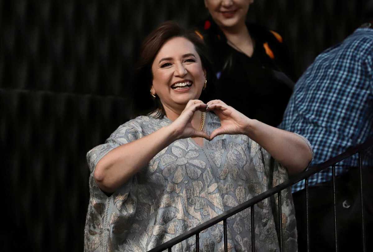 Xóchitl Gálvez, candidata a la Presidencia por PAN, PRI y PRD. | Foto: Ariel Ojeda