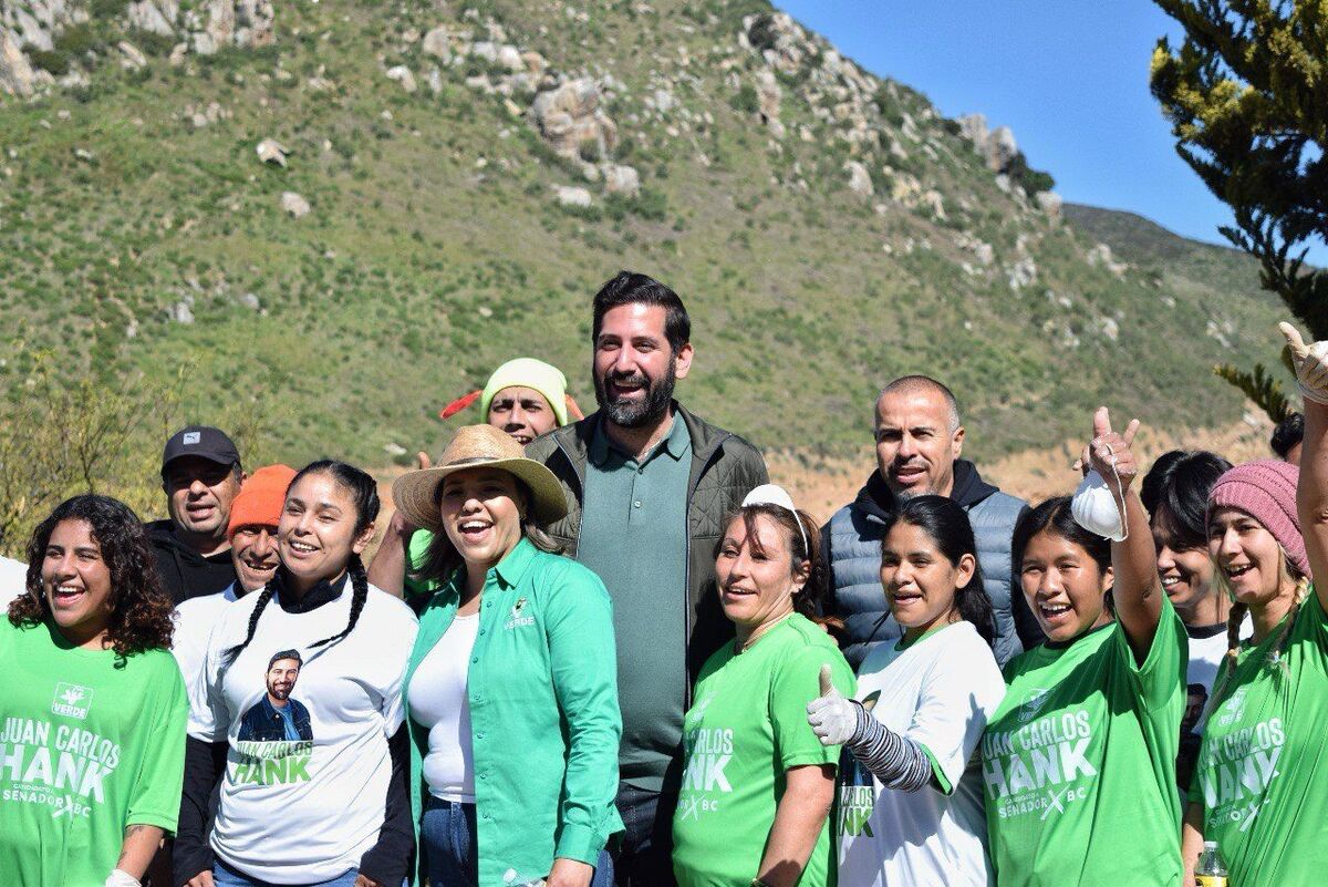 El candidato del Partido Verde para el Senado de la República por Baja California, Juan Carlos Hank Krauss.