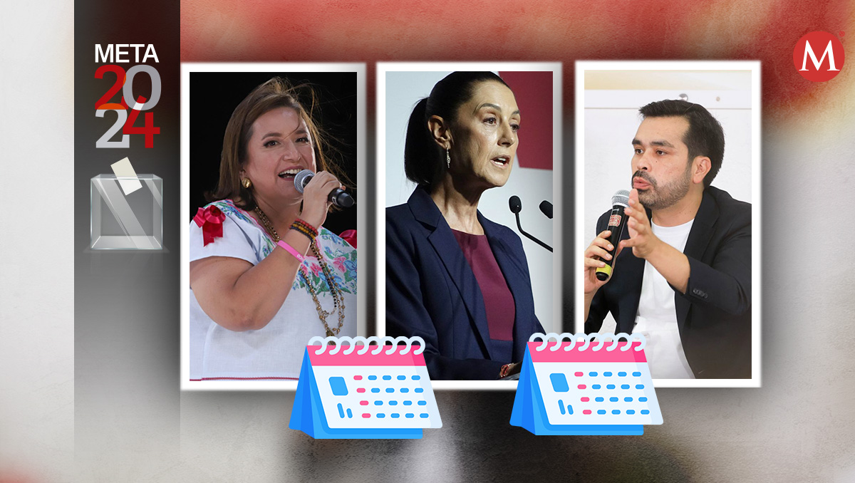Los candidatos presidenciales en sus últimos dos días de campaña electoral por el país. | Diseño: Margarita Salmoran