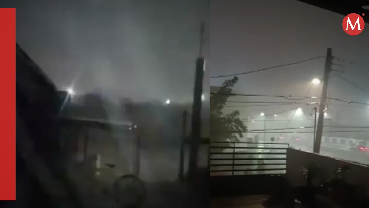 Fuerte tormenta cae en la frontera de Tamaulipas. (Especial)