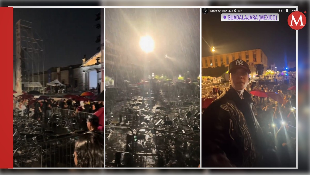 Esto pasó tras cancelarse el concierto de Santa Fe Klan en Guadalajara (Fotos: Especial | Diseño: Milenio)