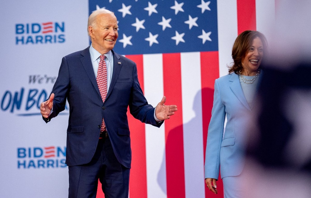 Evento de Biden y Harris en Girard College, Pennsyvania (AFP)
