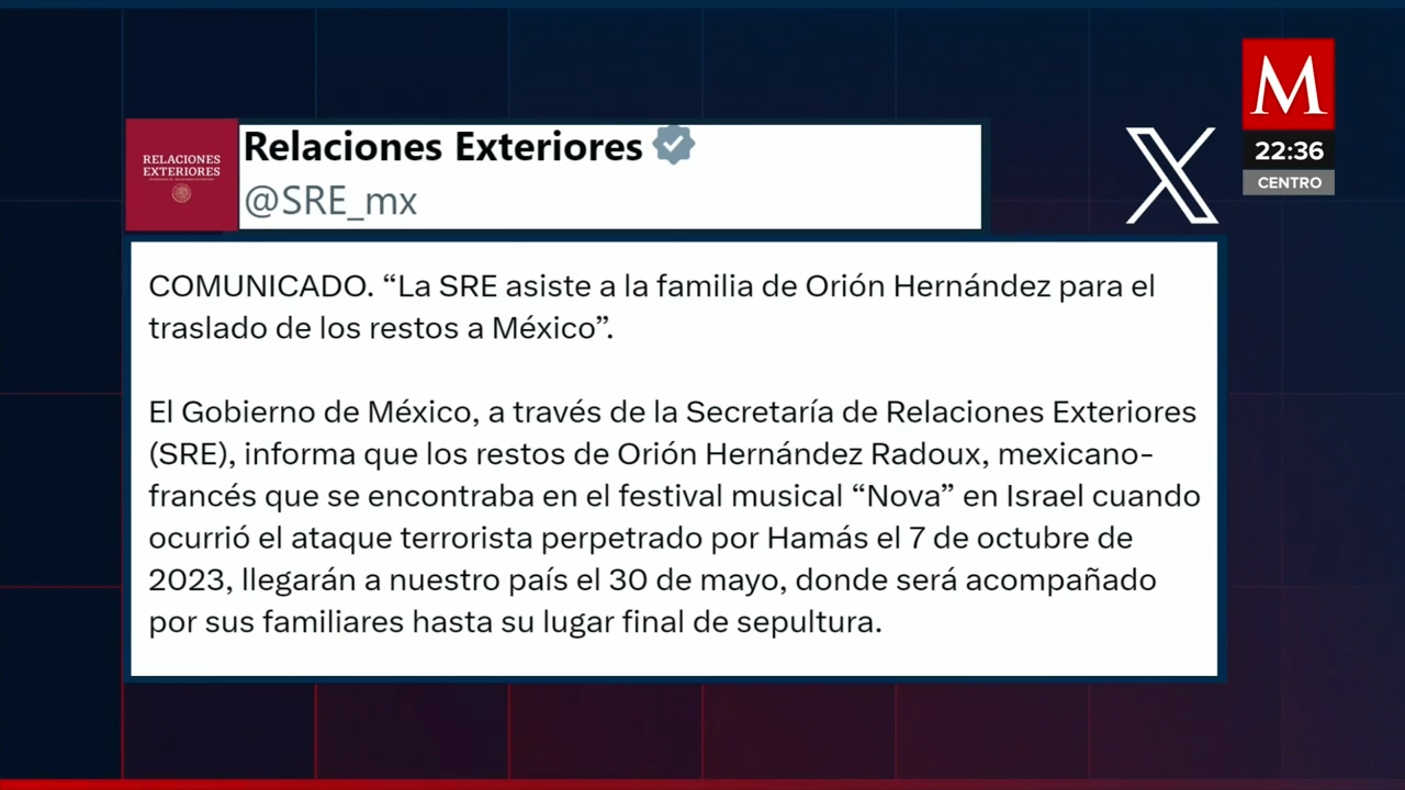 Misterio y dudas en la muerte de Orión Hernández; ¿secuestrado por Hamás o víctima de un bombardeo?