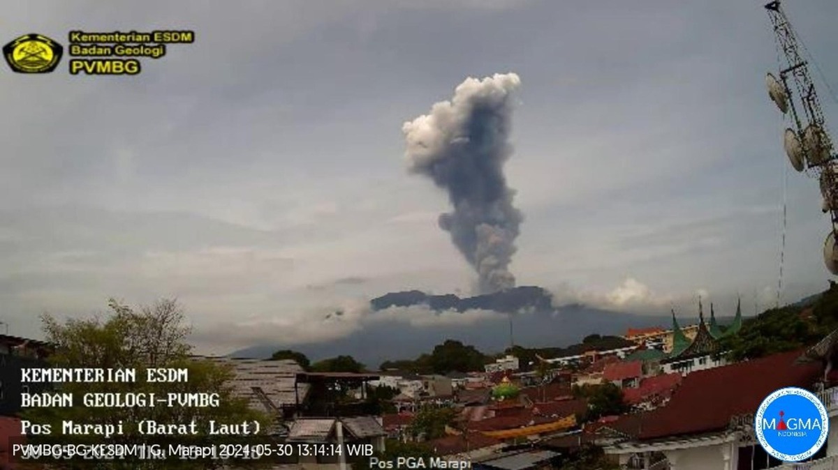 Riesgo de lava y ceniza: nueva erupción del Marapi en el oeste de Indonesia | EFE