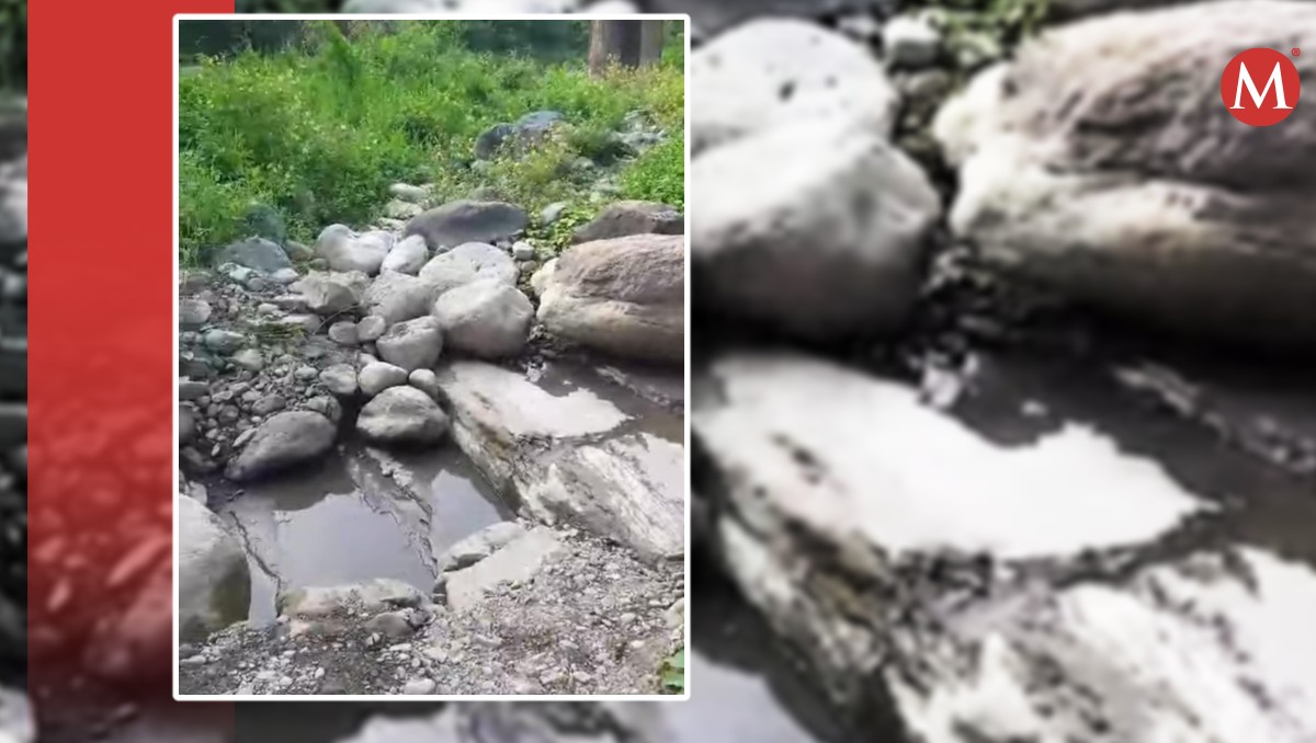 Río en Cuapaxtitla muestra signos de sequía