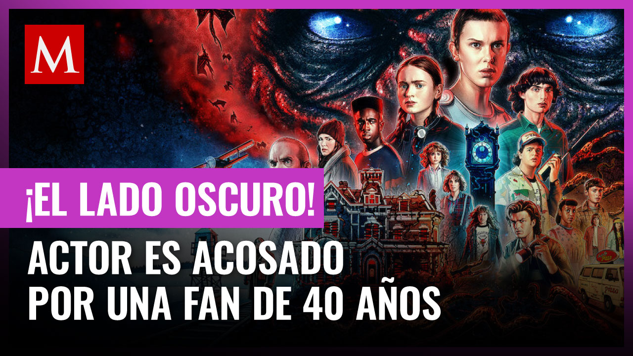 Actor de 'Stranger Things' acosado por mujer de 40 años.