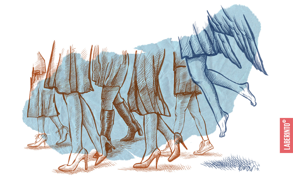 Se hace camino al andar, y quizá por eso convertirnos en andariegas ha sido fruto de una larga conquista. (Ilustración: Román)