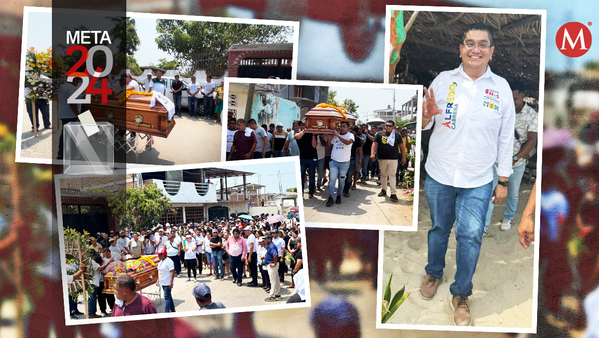 Despedida a candidato asesinado en Guerrero: clamor por seguridad y justicia en Coyuca de Benítez | Diseño: Óscar Ávila