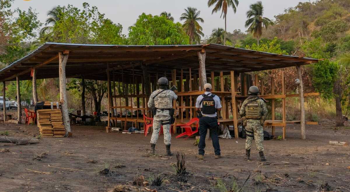 Desarticulan campamento de crimen organizado en Costa Grande, Guerrero | Foto: X. @FGEGuerrero
