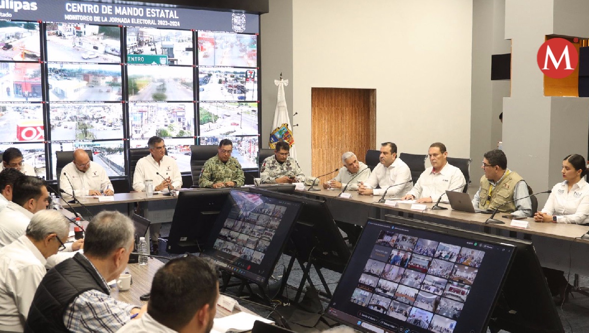 Tamaulipas instala operativo para elección segura.