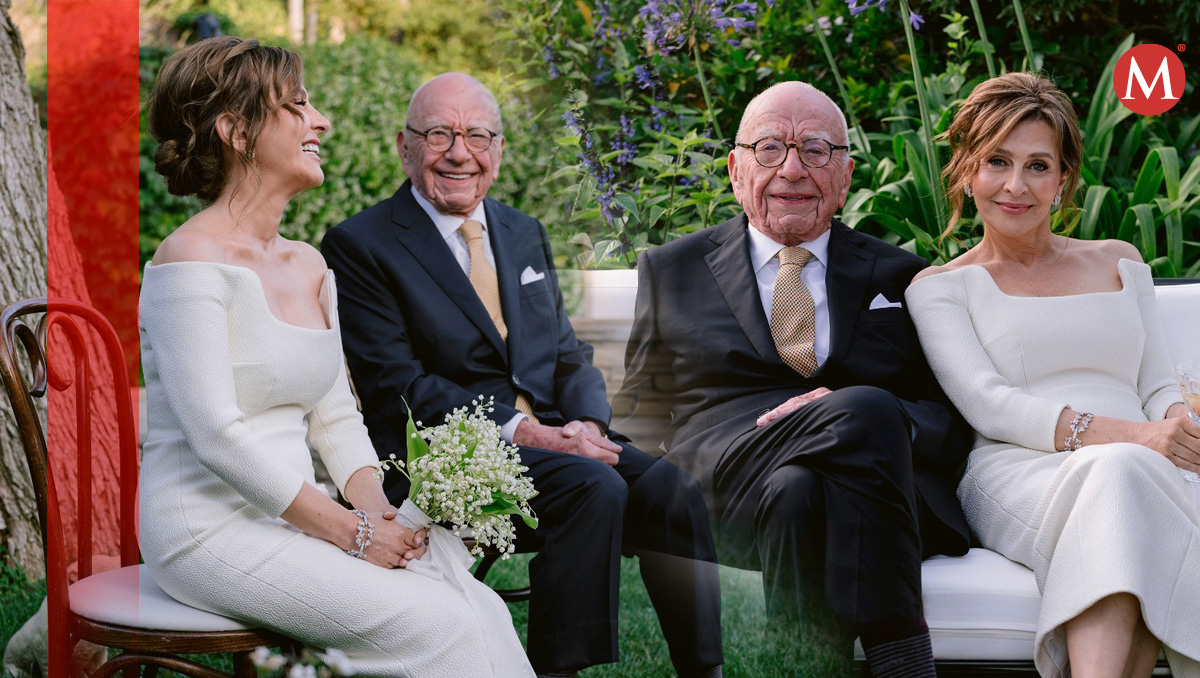 Rupert Murdoch y a la bióloga molecular Elena Zhukova | AP
