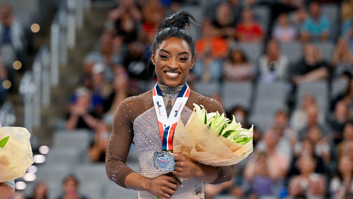 Simone Biles conquista su noveno título en el Campeonato de EU rumbo a París 2024 (AP)