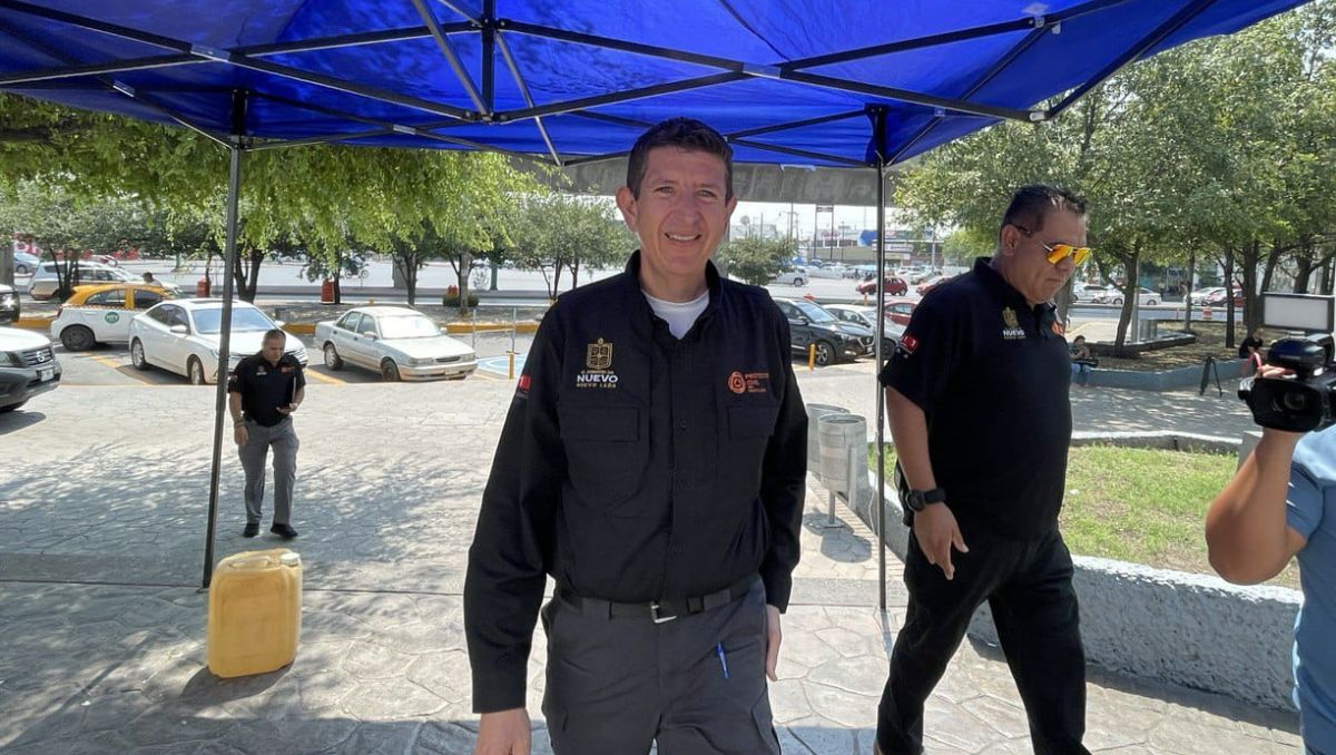 Erik Cavazos Cavazos, director de Protección Civil de Nuevo León. Agustín Martínez