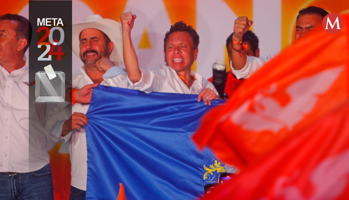 Pablo Lemus celebró su nombramiento como virtual ganador. (Fernando Carranza)