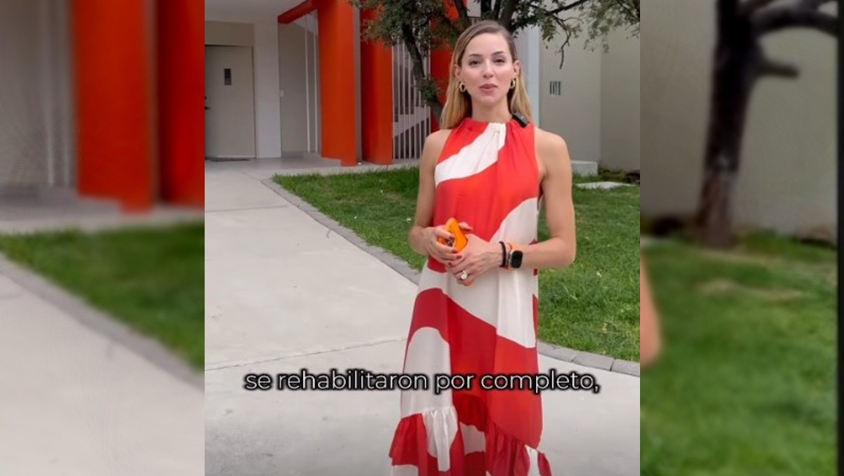 La esposa del gobernador Samuel García Sepúlveda presumió la reconstrucción que hicieron de las villas. Foto: Especial