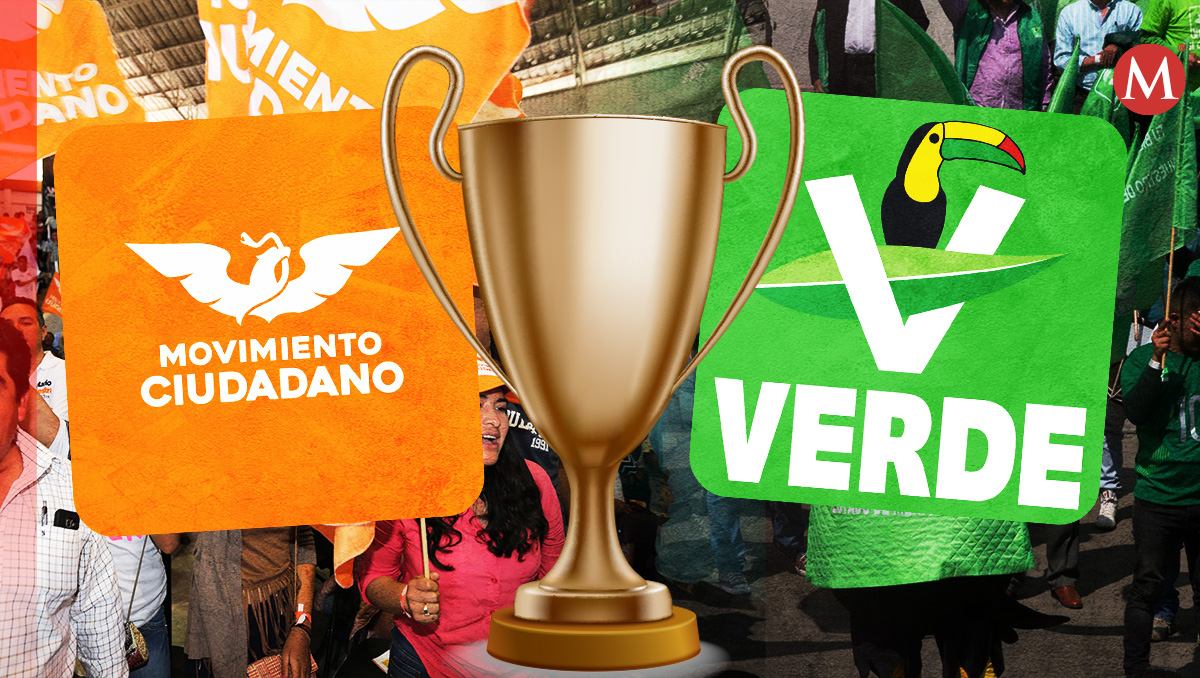 MC y PVEM aumentaron su fuerza más de cuatro veces en elecciones 2024. | Diseño: Óscar Ávila