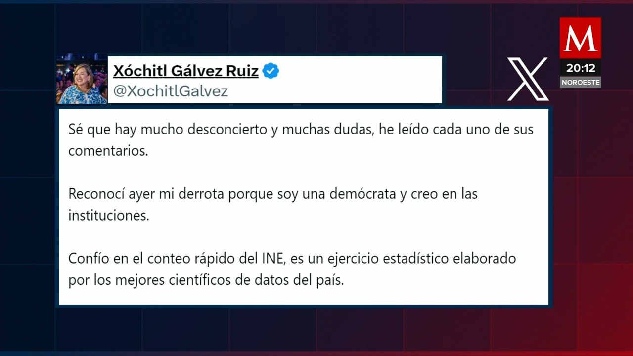 Xóchitl Gálvez anuncia impugnación del proceso electoral