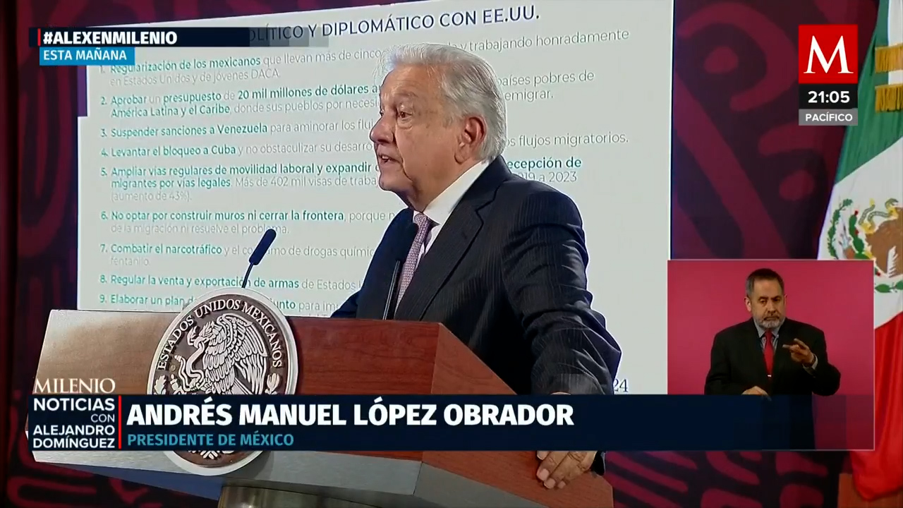AMLO reacciona a nuevas medidas migratorias de Biden y descarta cierre fronterizo