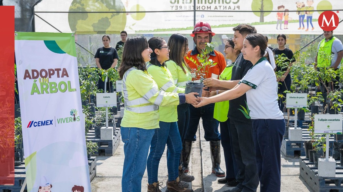 Cemex ayuda a reforestar Monterrey. Foto: Especial