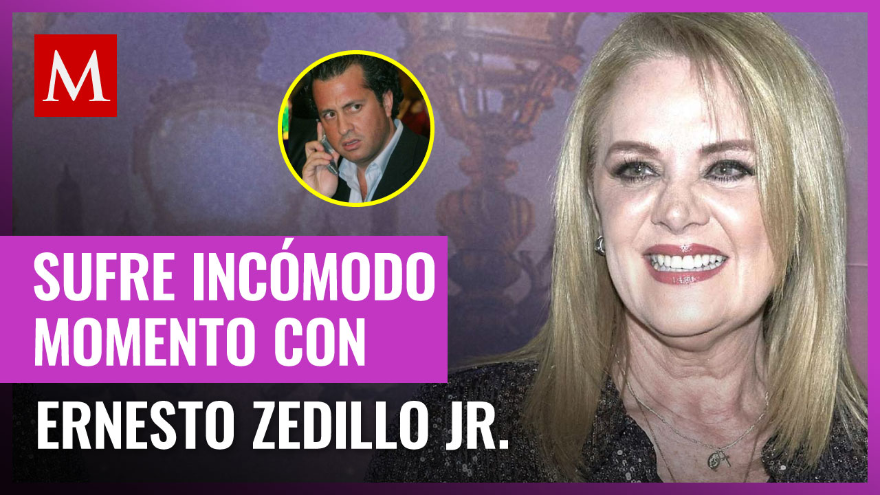 Erika Buenfil pasa bochornoso momento con llamada de Ernesto Zedillo Jr.
