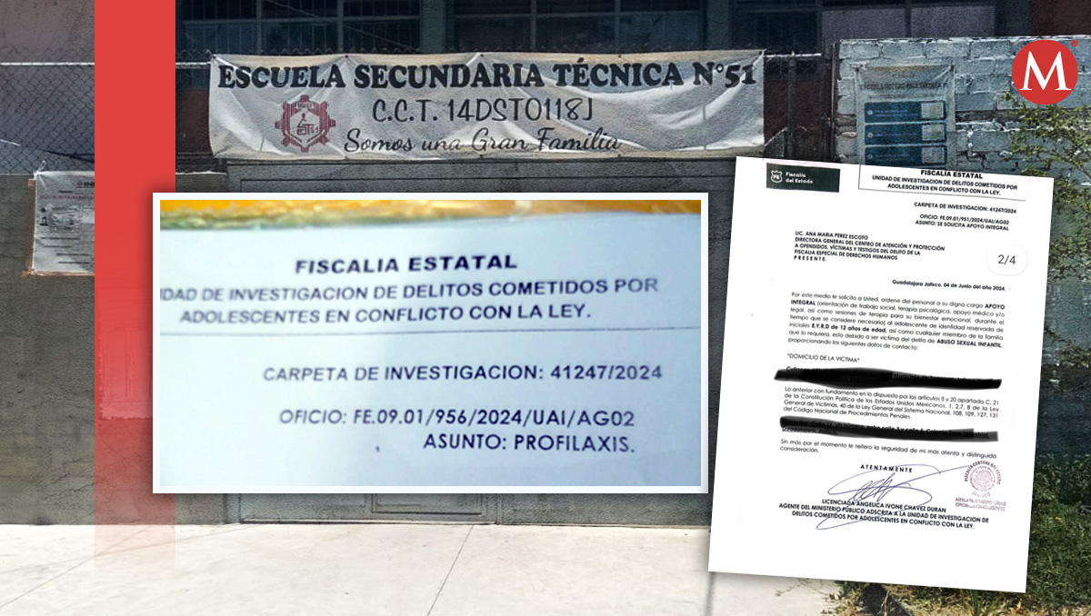 Los hechos habrían ocurrido en la secundaria 51 en el turno vespertino. (Milenio)