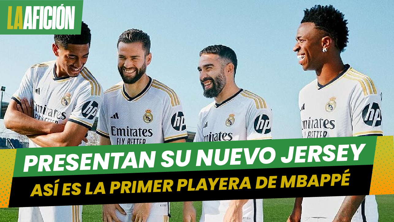 El rey de Europa presentó su nuevo jersey, así luce la primera playera de Mbappé