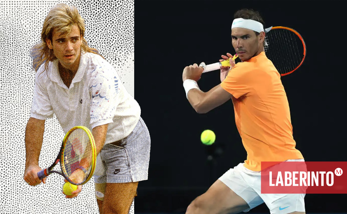 Andre Agassi y Rafael Nadal. (Laberinto)