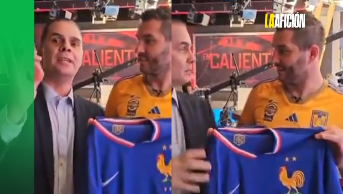 Christian Martinoli deja sorprendido a Gignac con su nivel de francés (Captura Azteca Deportes)